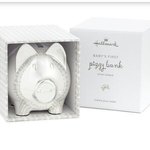 Silver Plated Hallmark Baby’s First Piggy Bank